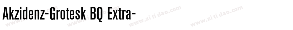 Akzidenz-Grotesk BQ Extra字体转换